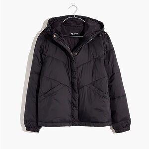 Madewell Chevron Packackble Puffer